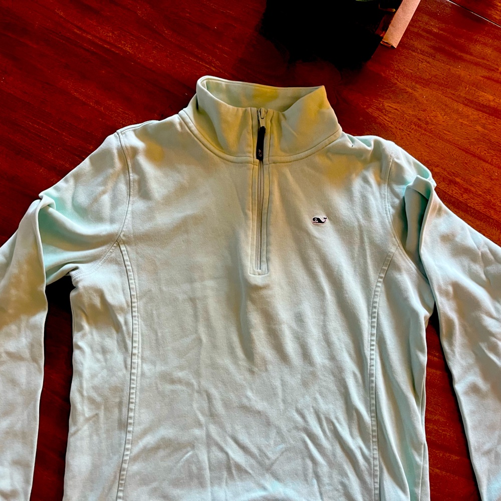 Vineyard Vines light mint green 1/4 zip